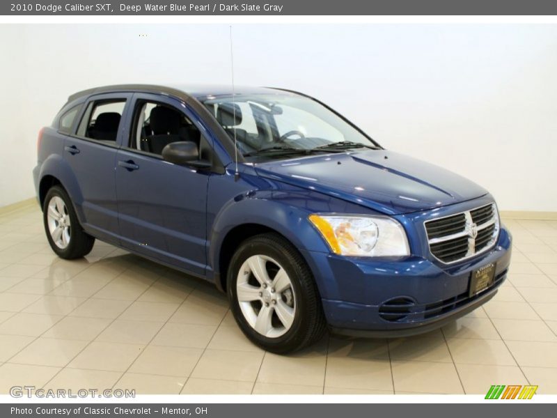 Deep Water Blue Pearl / Dark Slate Gray 2010 Dodge Caliber SXT