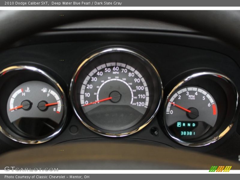 Deep Water Blue Pearl / Dark Slate Gray 2010 Dodge Caliber SXT
