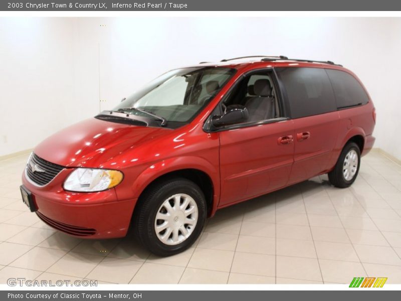 Inferno Red Pearl / Taupe 2003 Chrysler Town & Country LX