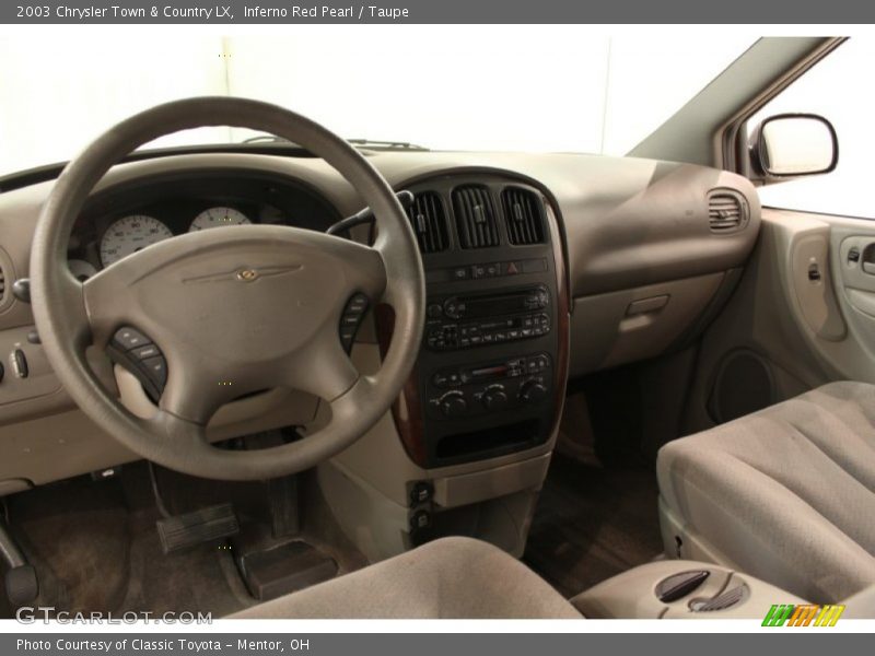 Inferno Red Pearl / Taupe 2003 Chrysler Town & Country LX