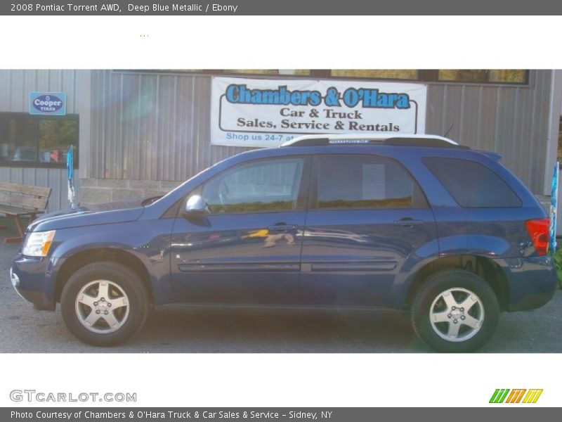 Deep Blue Metallic / Ebony 2008 Pontiac Torrent AWD