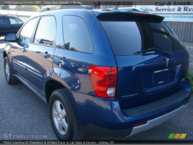 Deep Blue Metallic / Ebony 2008 Pontiac Torrent AWD