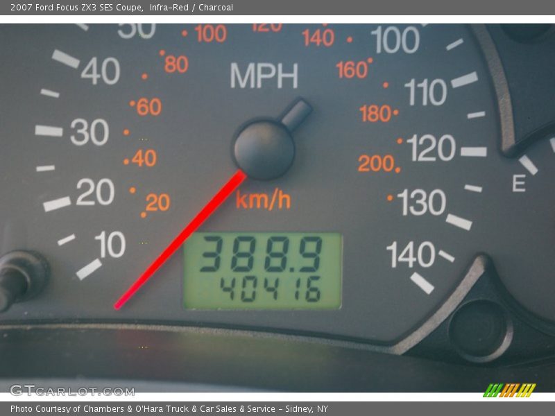 Infra-Red / Charcoal 2007 Ford Focus ZX3 SES Coupe