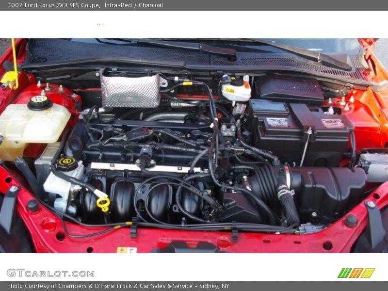 Infra-Red / Charcoal 2007 Ford Focus ZX3 SES Coupe