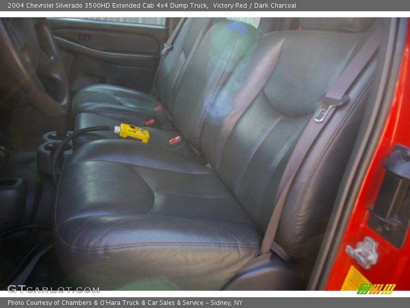 Victory Red / Dark Charcoal 2004 Chevrolet Silverado 3500HD Extended Cab 4x4 Dump Truck