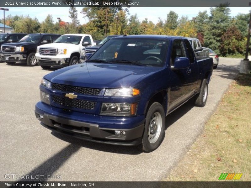 Deep Navy / Ebony 2012 Chevrolet Colorado Work Truck Extended Cab