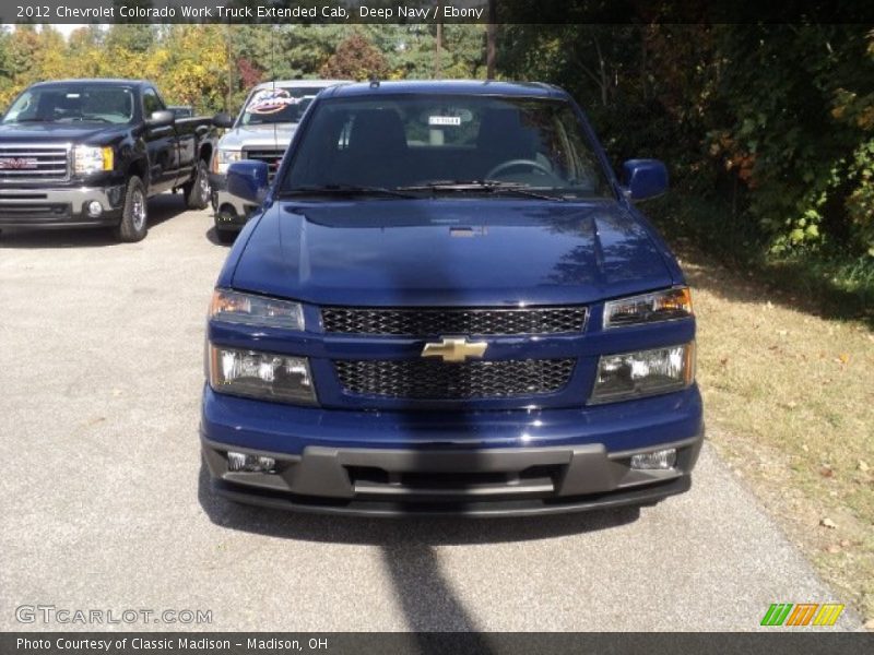 Deep Navy / Ebony 2012 Chevrolet Colorado Work Truck Extended Cab