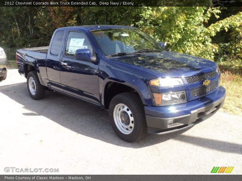 Deep Navy / Ebony 2012 Chevrolet Colorado Work Truck Extended Cab