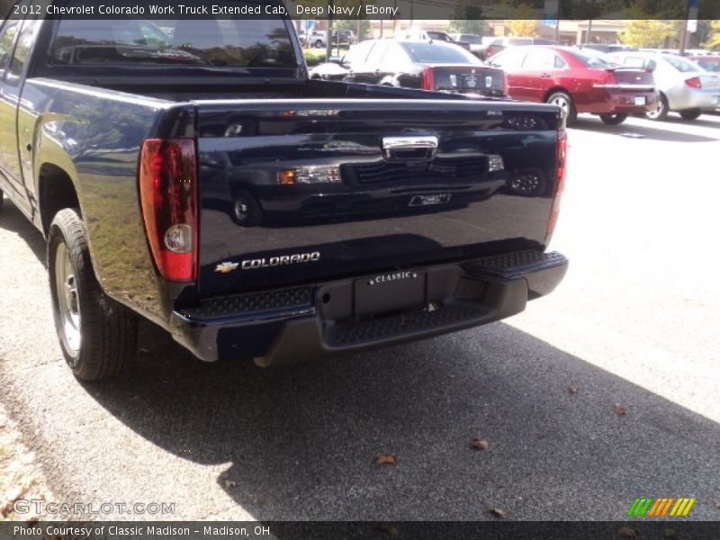 Deep Navy / Ebony 2012 Chevrolet Colorado Work Truck Extended Cab