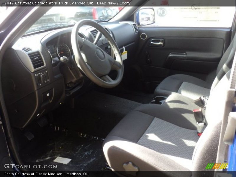 Deep Navy / Ebony 2012 Chevrolet Colorado Work Truck Extended Cab