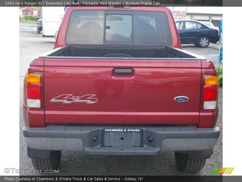 Toreador Red Metallic / Medium Prairie Tan 1999 Ford Ranger XLT Extended Cab 4x4