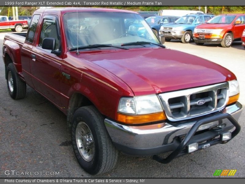 Toreador Red Metallic / Medium Prairie Tan 1999 Ford Ranger XLT Extended Cab 4x4