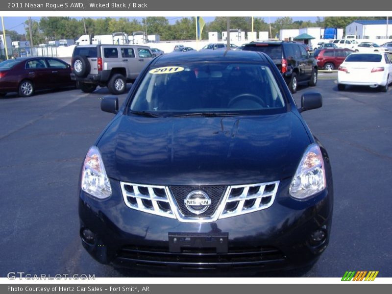 Wicked Black / Black 2011 Nissan Rogue S AWD