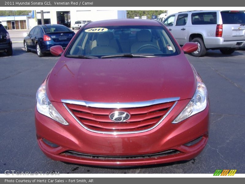 Venetian Red / Camel 2011 Hyundai Sonata GLS