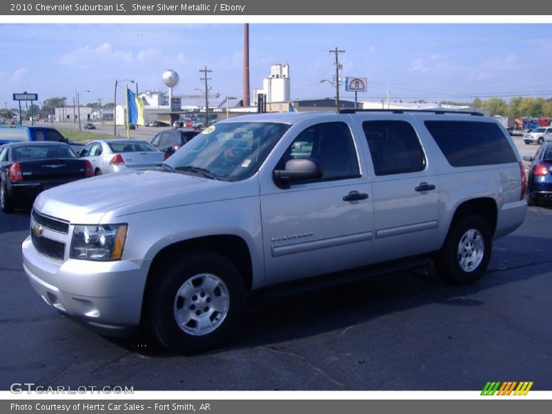 Sheer Silver Metallic / Ebony 2010 Chevrolet Suburban LS