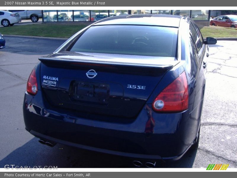 Majestic Blue Metallic / Frost 2007 Nissan Maxima 3.5 SE