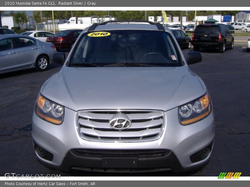 Radiant Silver / Gray 2010 Hyundai Santa Fe GLS