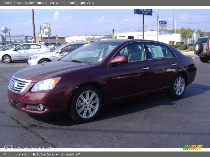 Cassis Red Pearl / Light Gray 2009 Toyota Avalon Limited