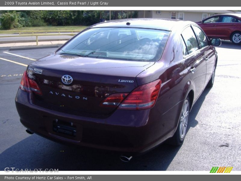 Cassis Red Pearl / Light Gray 2009 Toyota Avalon Limited