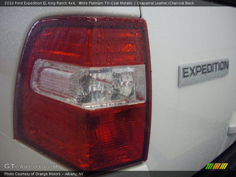 White Platinum Tri-Coat Metallic / Chaparral Leather/Charcoal Black 2010 Ford Expedition EL King Ranch 4x4