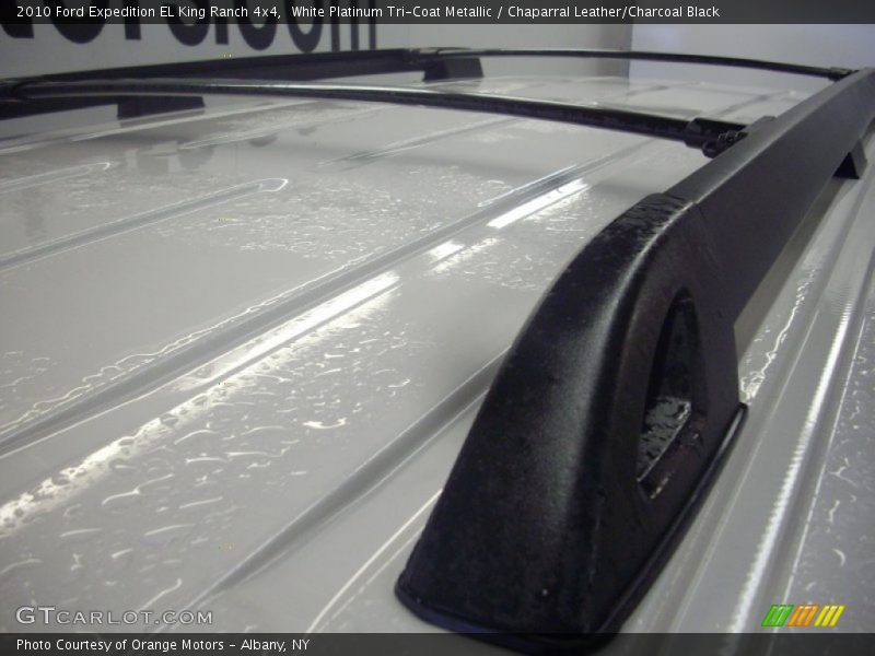 White Platinum Tri-Coat Metallic / Chaparral Leather/Charcoal Black 2010 Ford Expedition EL King Ranch 4x4