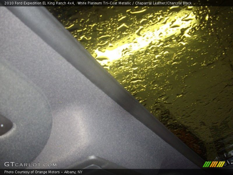 White Platinum Tri-Coat Metallic / Chaparral Leather/Charcoal Black 2010 Ford Expedition EL King Ranch 4x4