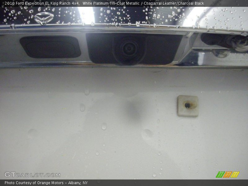 White Platinum Tri-Coat Metallic / Chaparral Leather/Charcoal Black 2010 Ford Expedition EL King Ranch 4x4