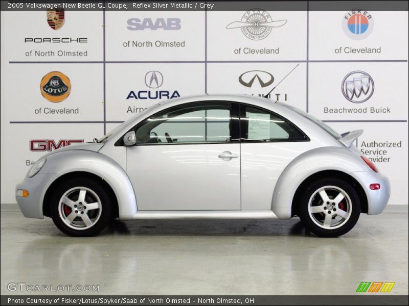 Reflex Silver Metallic / Grey 2005 Volkswagen New Beetle GL Coupe