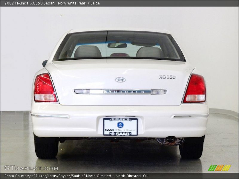Ivory White Pearl / Beige 2002 Hyundai XG350 Sedan