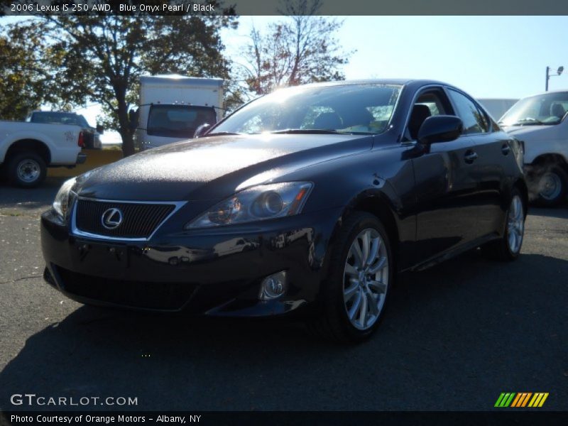 Blue Onyx Pearl / Black 2006 Lexus IS 250 AWD