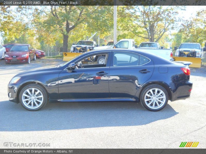 Blue Onyx Pearl / Black 2006 Lexus IS 250 AWD