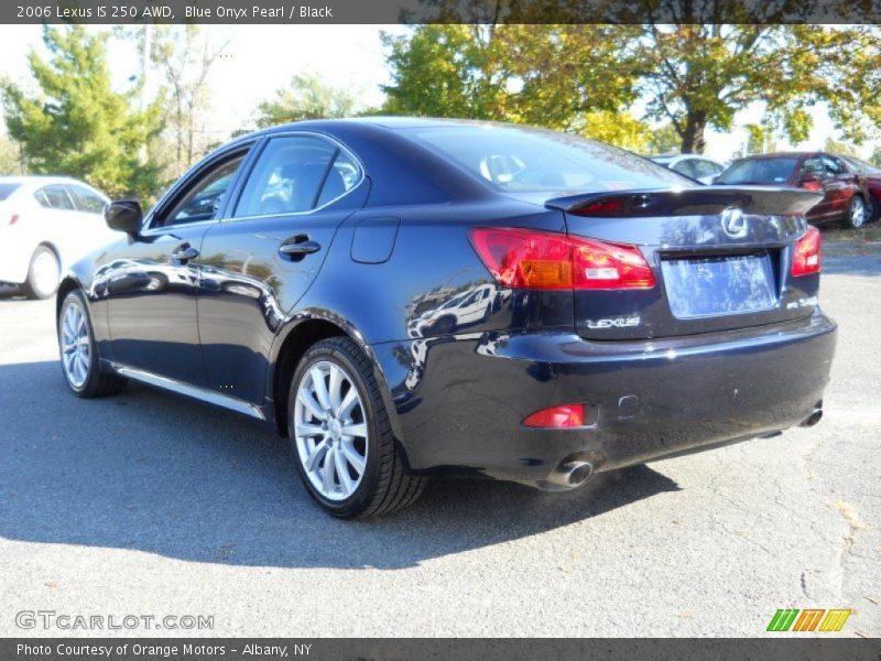 Blue Onyx Pearl / Black 2006 Lexus IS 250 AWD