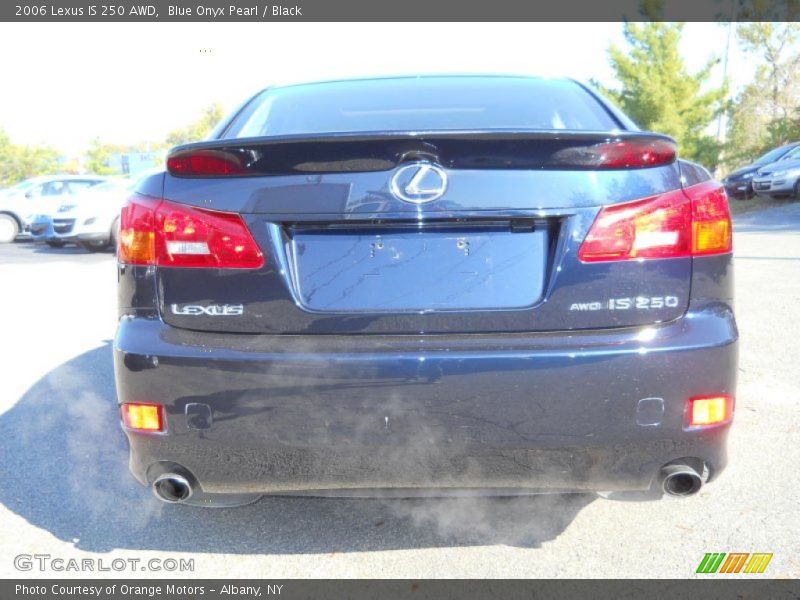 Blue Onyx Pearl / Black 2006 Lexus IS 250 AWD