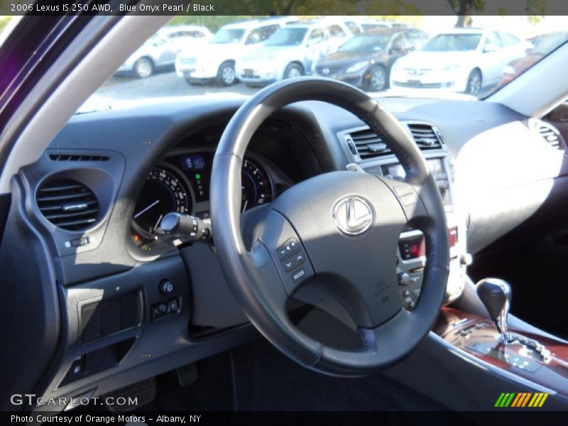Blue Onyx Pearl / Black 2006 Lexus IS 250 AWD