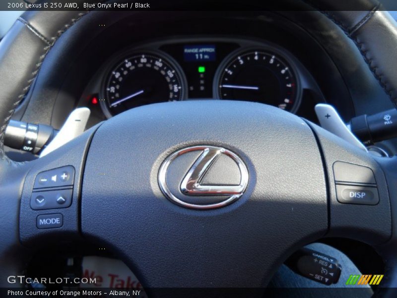 Blue Onyx Pearl / Black 2006 Lexus IS 250 AWD