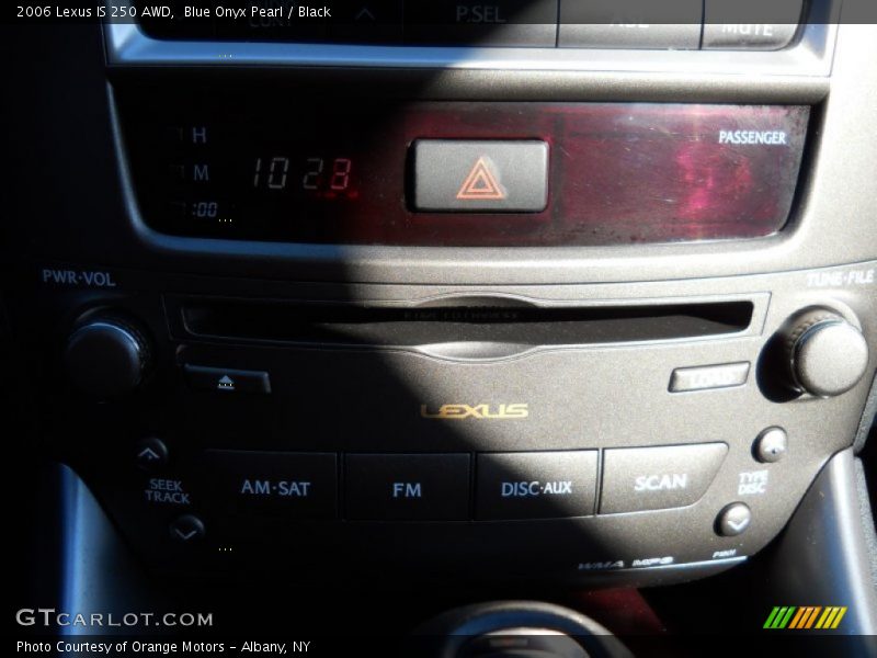 Blue Onyx Pearl / Black 2006 Lexus IS 250 AWD