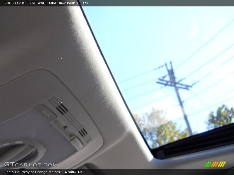 Blue Onyx Pearl / Black 2006 Lexus IS 250 AWD