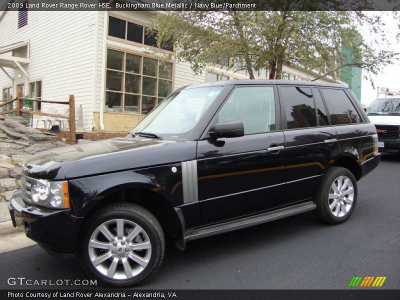 Buckingham Blue Metallic / Navy Blue/Parchment 2009 Land Rover Range Rover HSE