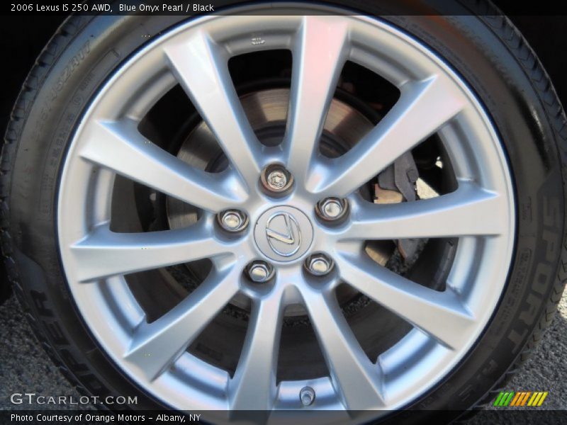 Blue Onyx Pearl / Black 2006 Lexus IS 250 AWD