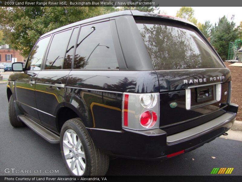 Buckingham Blue Metallic / Navy Blue/Parchment 2009 Land Rover Range Rover HSE