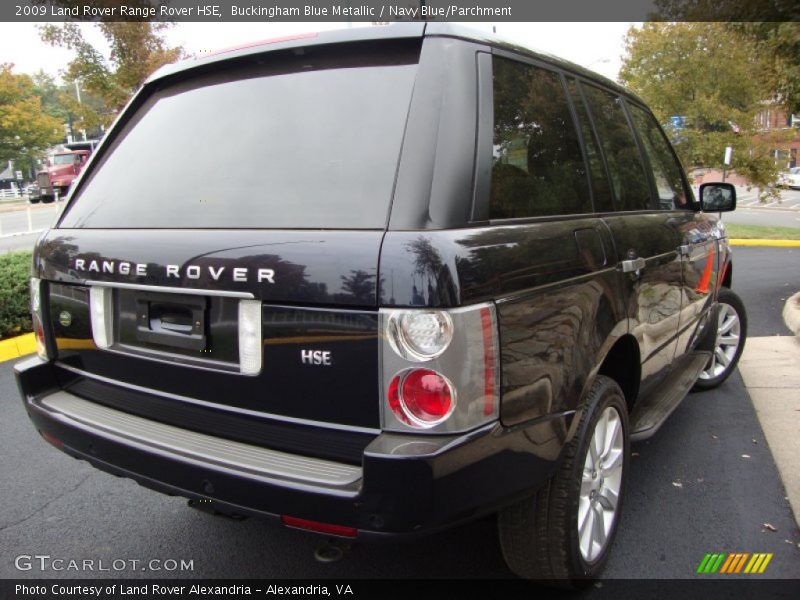 Buckingham Blue Metallic / Navy Blue/Parchment 2009 Land Rover Range Rover HSE