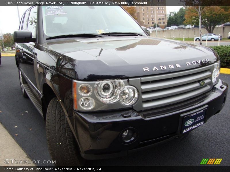 Buckingham Blue Metallic / Navy Blue/Parchment 2009 Land Rover Range Rover HSE