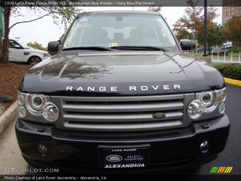 Buckingham Blue Metallic / Navy Blue/Parchment 2009 Land Rover Range Rover HSE