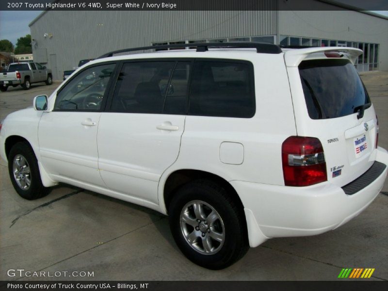 Super White / Ivory Beige 2007 Toyota Highlander V6 4WD