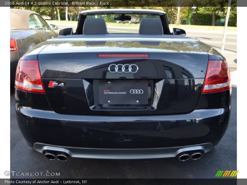 Brilliant Black / Black 2009 Audi S4 4.2 quattro Cabriolet