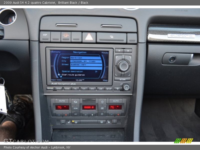 Controls of 2009 S4 4.2 quattro Cabriolet