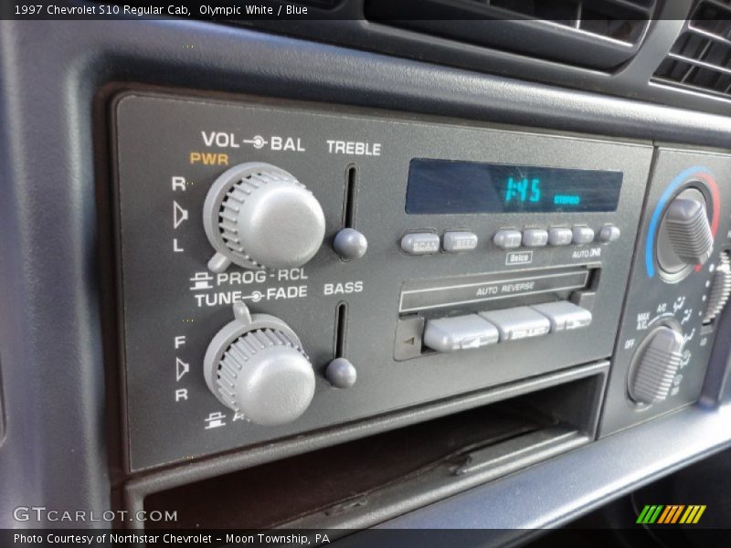 Controls of 1997 S10 Regular Cab