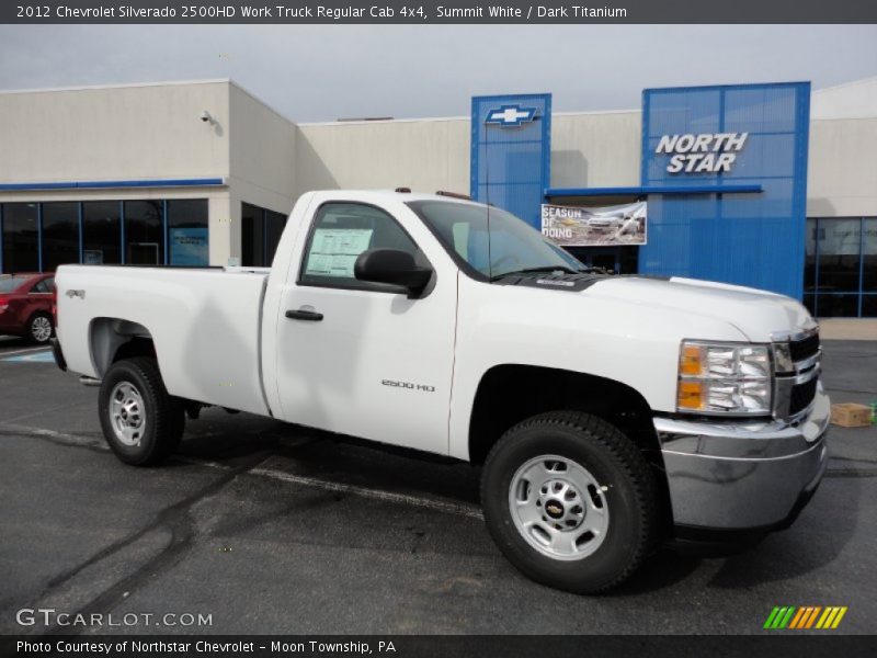 Summit White / Dark Titanium 2012 Chevrolet Silverado 2500HD Work Truck Regular Cab 4x4