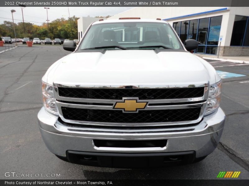 Summit White / Dark Titanium 2012 Chevrolet Silverado 2500HD Work Truck Regular Cab 4x4