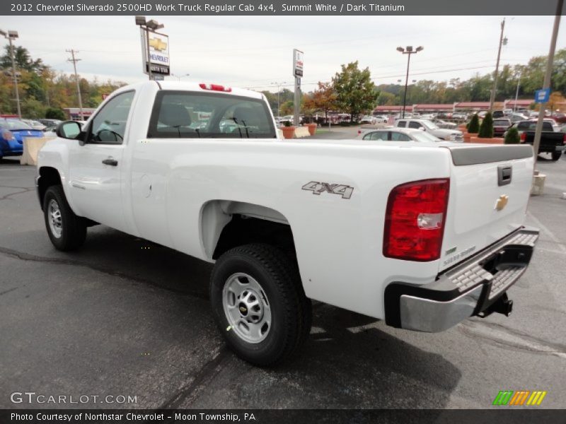 Summit White / Dark Titanium 2012 Chevrolet Silverado 2500HD Work Truck Regular Cab 4x4